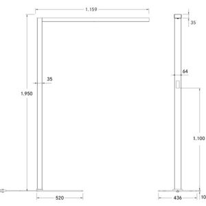 LED lampa Bevon mikroprizma priame/nepriame