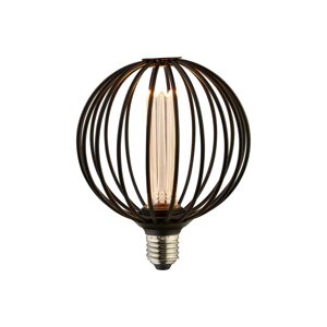 Žiarovka LED Globe, čierna, E27, 3,5 W, 1 800 K, stmievateľná