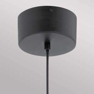 Závesné svetlo LED Moonlit, čierna farba, hliník, Ø 20 cm, guľa