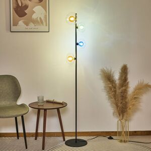 Stojacia lampa Uranus, farebná, výška 160 cm, 4 svetlá, sklo