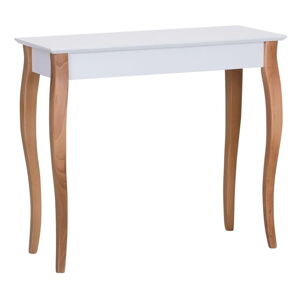 Biely odkladací stolík Ragaba Console, dĺžka 85 cm