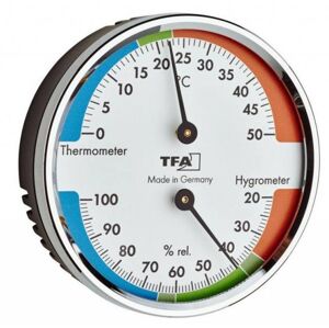 Teploměr a vlhkoměr TFA 45.2024, stříbrný