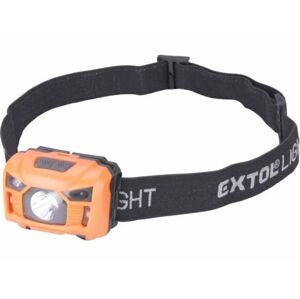 EXTOL LIGHT Čelovka nábijateľná 3W, 100lm, 3.7V/1.2Ah LiPo 43180