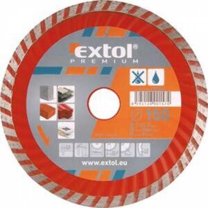 EXTOL PREMIUM Kotúč diamant 150mm TURBO EXTOL