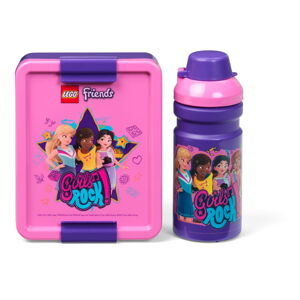 Set fľaše na vodu a boxu na desiatu LEGO® Friends Girls Rock