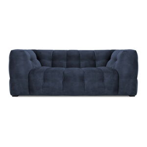 Modrá zamatová pohovka Windsor & Co Sofas Vesta, 208 cm