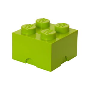 Limetkovozelený úložný box štvorec LEGO®