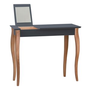 Grafitovosivý toaletný stolík so zrkadlom Ragaba Dressing Table, dĺžka 105 cm