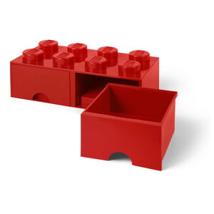 Červený úložný box s dvoma zásuvkami LEGO®