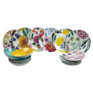 18-dielna súprava tanierov z porcelánu a kameniny VDE Tivoli 1996 Arte