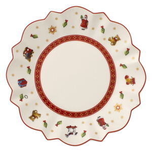 Biely porcelánový tanier s vianočným motívom Villeroy & Boch, ø 18 cm