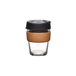 Cestovný hrnček s vekom KeepCup Brew Cork Edition Black, 340 ml