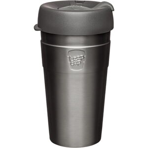 Sivý cestovný hrnček s vekom KeepCup Nitro Thermal, 454 ml