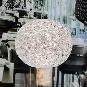 Kartell Planet – závesné LED, priehľadné