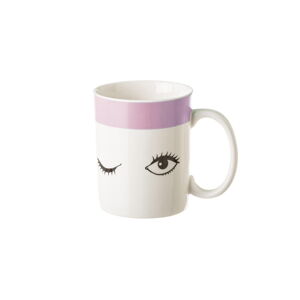 Porcelánový hrnček Unimasa Pink Dreameyes, 310 ml