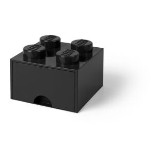 Čierny úložný box štvorec LEGO®