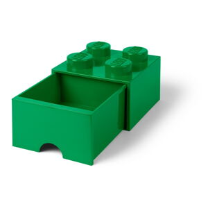 Zelený úložný box so zásuvkou LEGO®