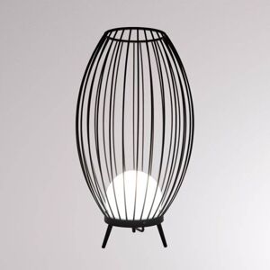 Boho vonkajšia stojaca lampa IP54 tienidlo klietka