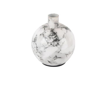 Bielo-čierny železný svietnik PT LIVING Marble, výška 10 cm