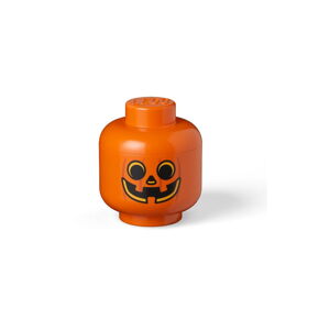 Oranžový úložný box LEGO® Pumpkin, ø 16 cm