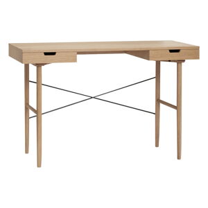 Pracovný stôl v dekore duba 55x120 cm Studio – Hübsch