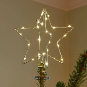 Dekoračná LED lampa Christmas Top, striebro