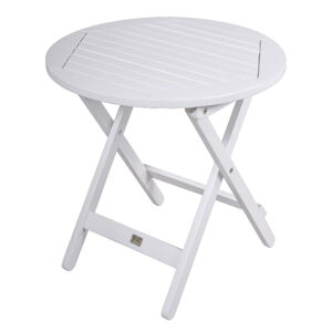 Okrúhly záhradný odkladací stolík z eukalyptového dreva ø 50 cm Mesa - Garden Pleasure