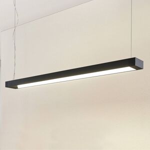 Arcchio Cuna závesné LED, čierna, hranaté 122 cm