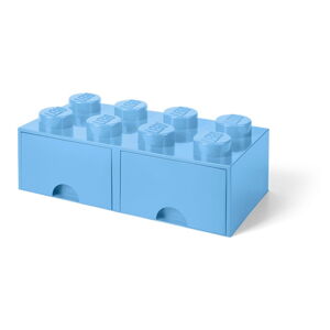 Svetlomodrý úložný box s dvoma zásuvkami LEGO®