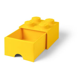 Žltý úložný box so zásuvkou LEGO®