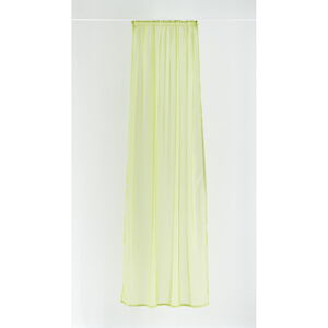 Žlto-zelená záclona 140x245 cm Voile - Mendola Fabrics