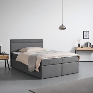 Boxspring postel ROSA, 140x200 cm, antracitová