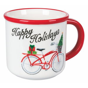 Vianočný hrnček z dolomitu VDE Tivoli 1996 Xmas Bike, 480 ml