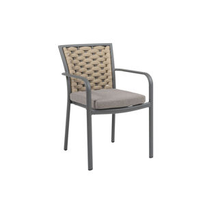 Castillon jedálenská stolička sivo-hnedá