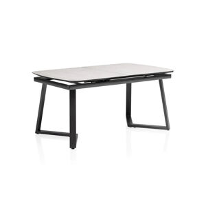 Ceramic rozťahovačí stôl antracit/sivý 160/200x75 cm