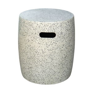 Terrazzo okrúhly záhradný odkladací stolík ø 40 cm Terrazzo – LDK Garden