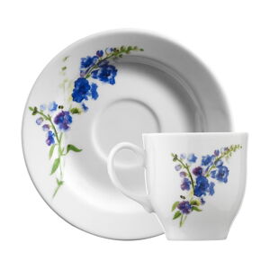 Biele/modré porcelánové šálky v súprave 6 ks 0.9 l – Hermia