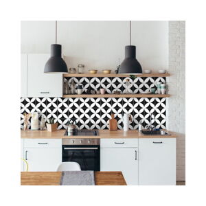 Súprava 9 nástenných samolepiek Ambiance Wall Decal Tiles Enzo, 10 × 10 cm