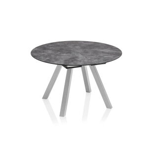 HPL rozťahovací stôl strieborný/antracit 120-170 cm