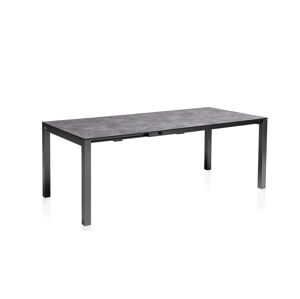 HPL rozťahovací stôl  strieborný/antracit150/210x95 cm