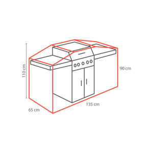 Ochranná plachta na gril (135x110x65 cm)